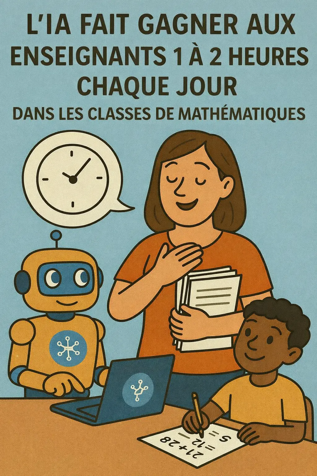 Comment l'IA fait gagner 1 à 2 heures par jour aux enseignants de maths