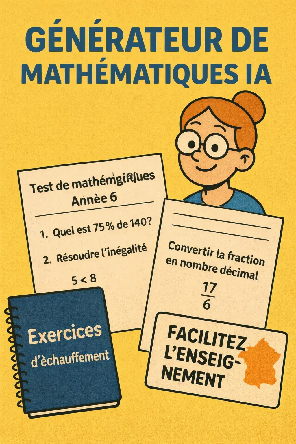 Élèves utilisant le Générateur de Maths IA